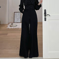 Draped Wide-Leg Pants