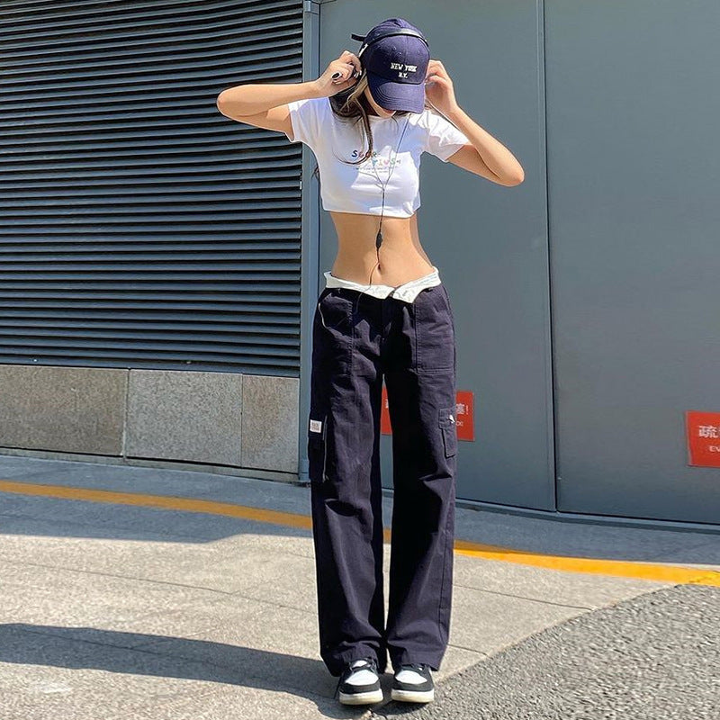 Wide-Leg Cargo Pants
