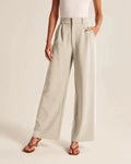 Pleated Wide-Leg Pants