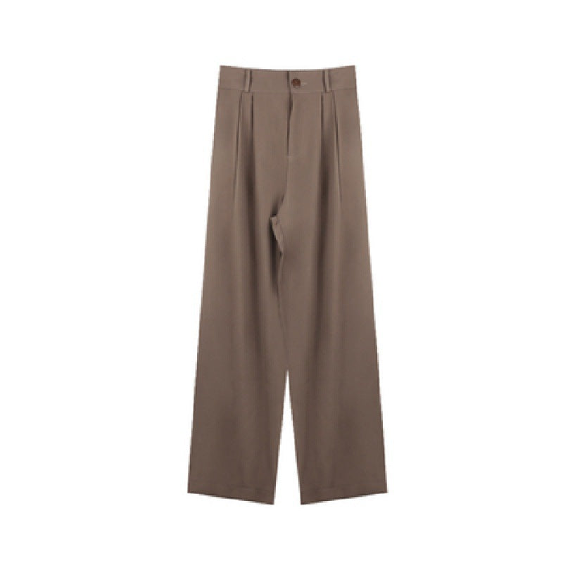 Pleated Wide-Leg Trousers