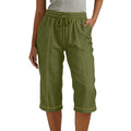 Tie-Waist Capri Pants