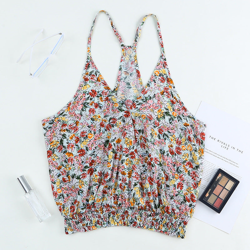 Floral Tie-Front Cami