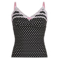 Polka-Dot Lace-Trim Cami