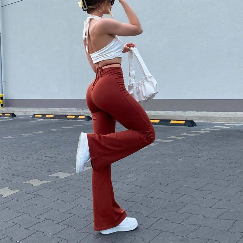High-Waisted Flared Pants