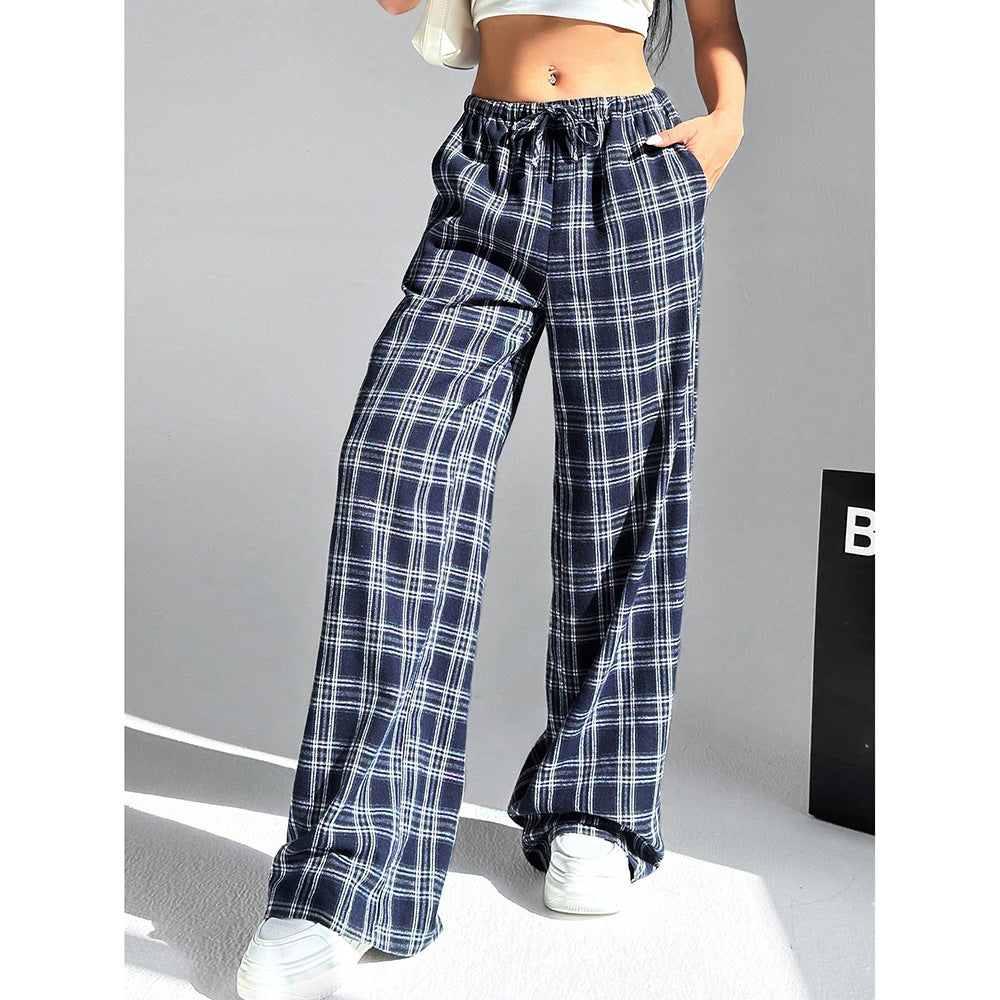 Printed Wide-Leg Pants