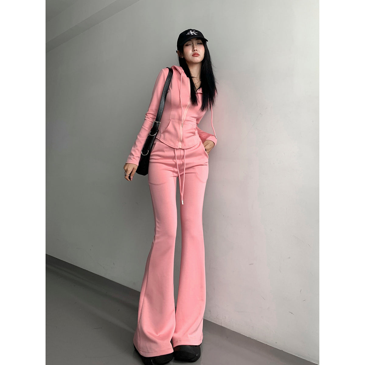 Zip Hoodie & Flare Pants — Separates
