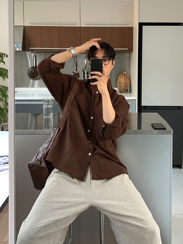 Relaxed Long-Sleeve Shirt