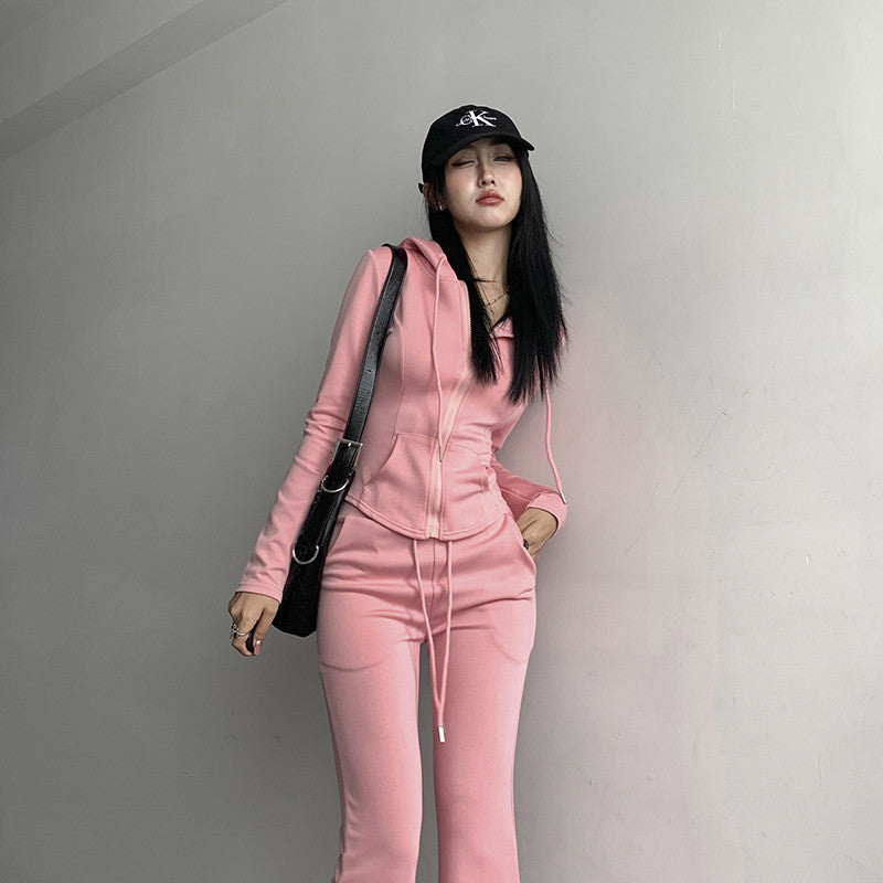 Zip Hoodie & Flare Pants — Separates