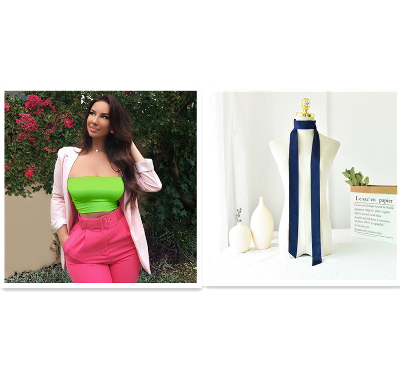 Strapless Crop Top — Top or Scarf Set
