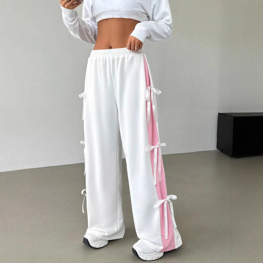 Contrast-Panel Track Pants