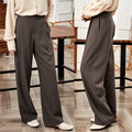 High-Waisted Tailored Wide-Leg Pants