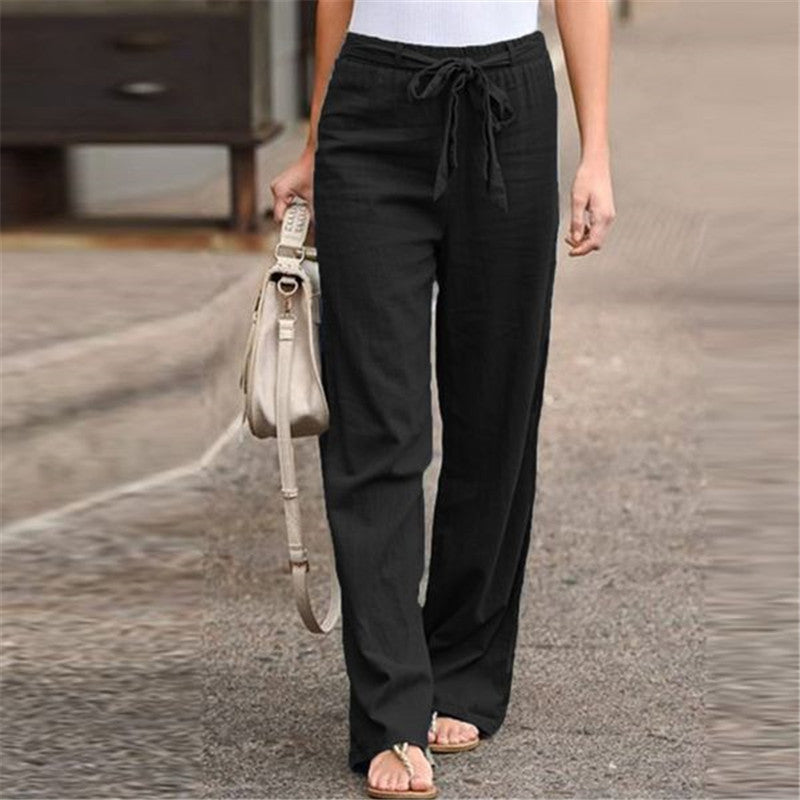 Drawstring Pull-On Trousers
