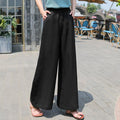 Relaxed Pull-On Wide-Leg Pants
