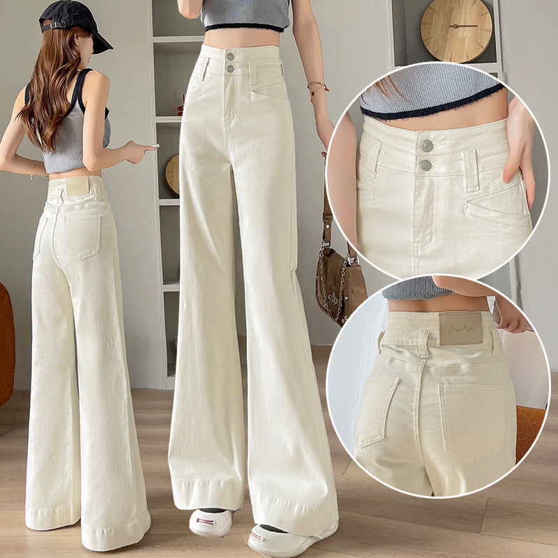 High-Waisted Wide-Leg Jeans