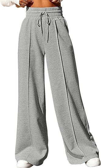 Drawstring Wide-Leg Lounge Pants
