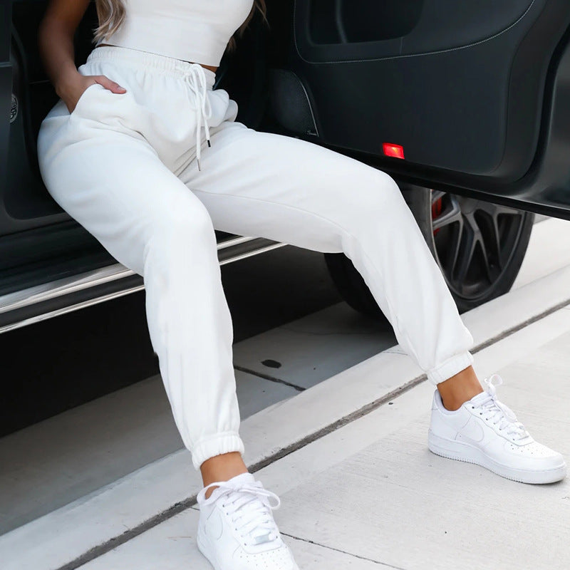 Drawstring Cuffed Joggers