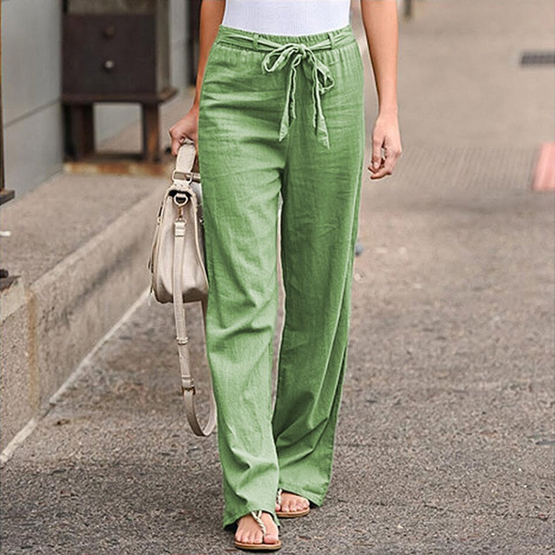Drawstring Pull-On Trousers