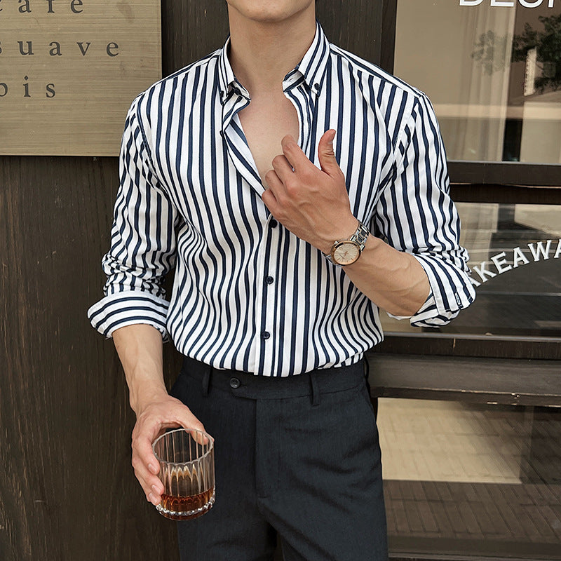 Striped Long-Sleeve Shirt