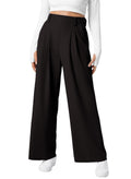 Textured Wide-Leg Pants