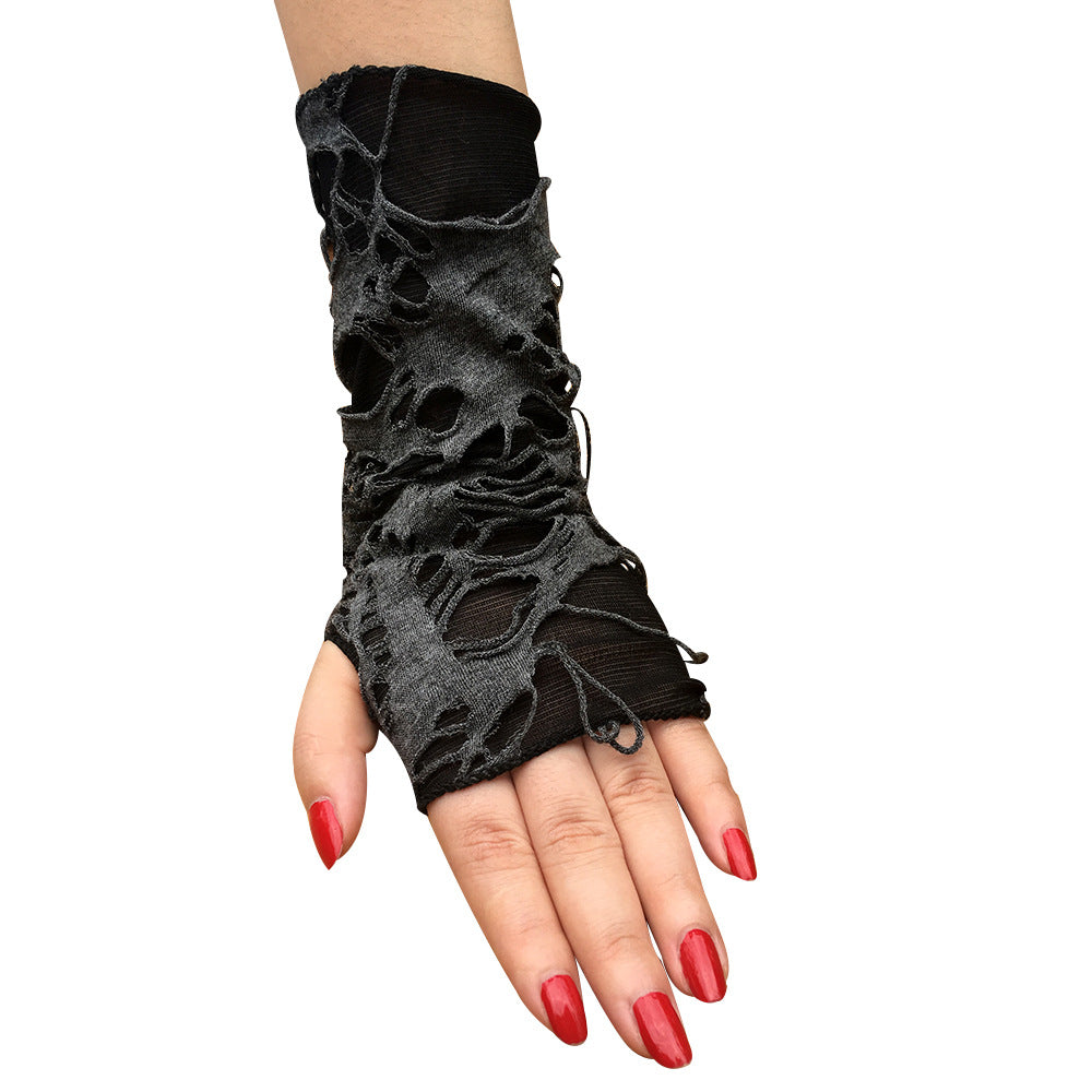 Distressed Fingerless Gloves