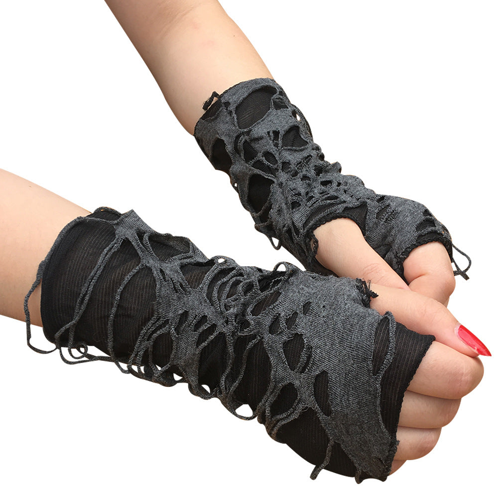 Distressed Fingerless Gloves