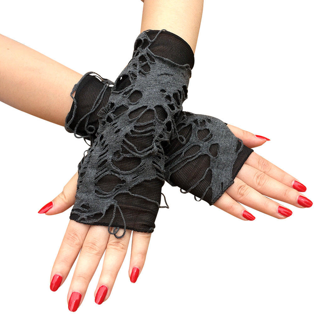 Distressed Fingerless Gloves
