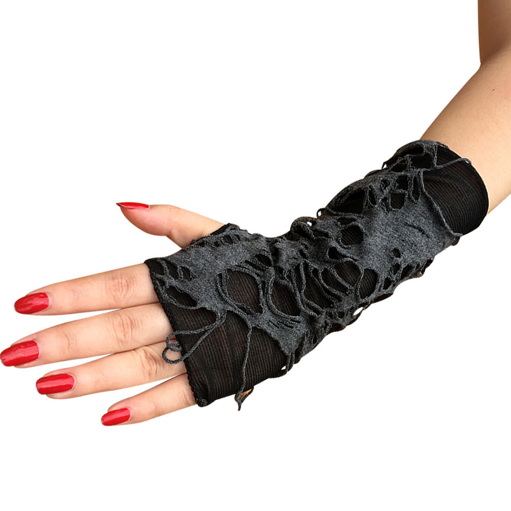 Distressed Fingerless Gloves