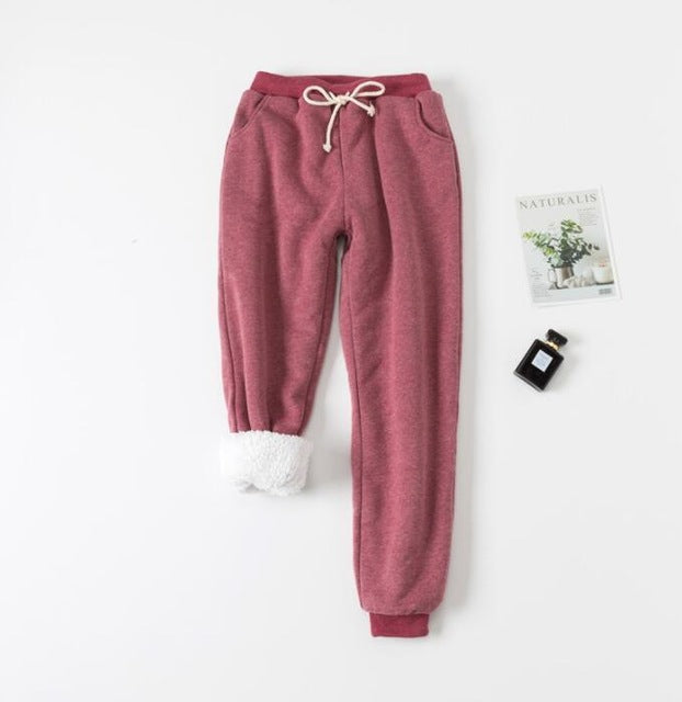Fleece-Lined Drawstring Joggers