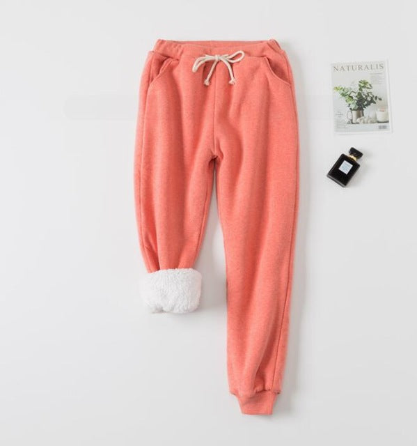 Fleece-Lined Drawstring Joggers