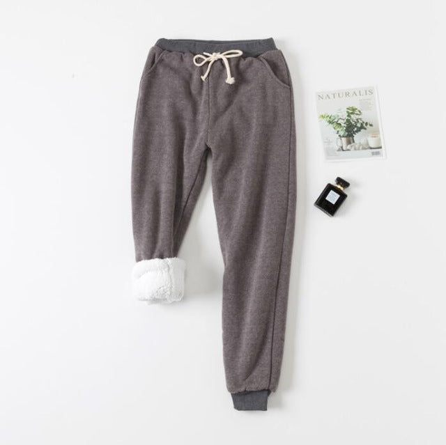 Fleece-Lined Drawstring Joggers