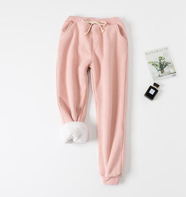 Fleece-Lined Drawstring Joggers