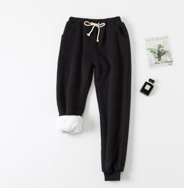 Fleece-Lined Drawstring Joggers