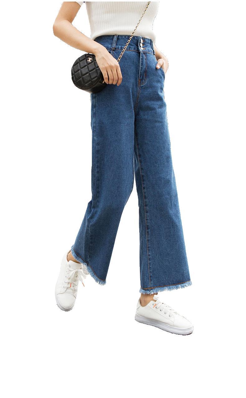 High-Waisted Cropped Straight-Leg Jeans