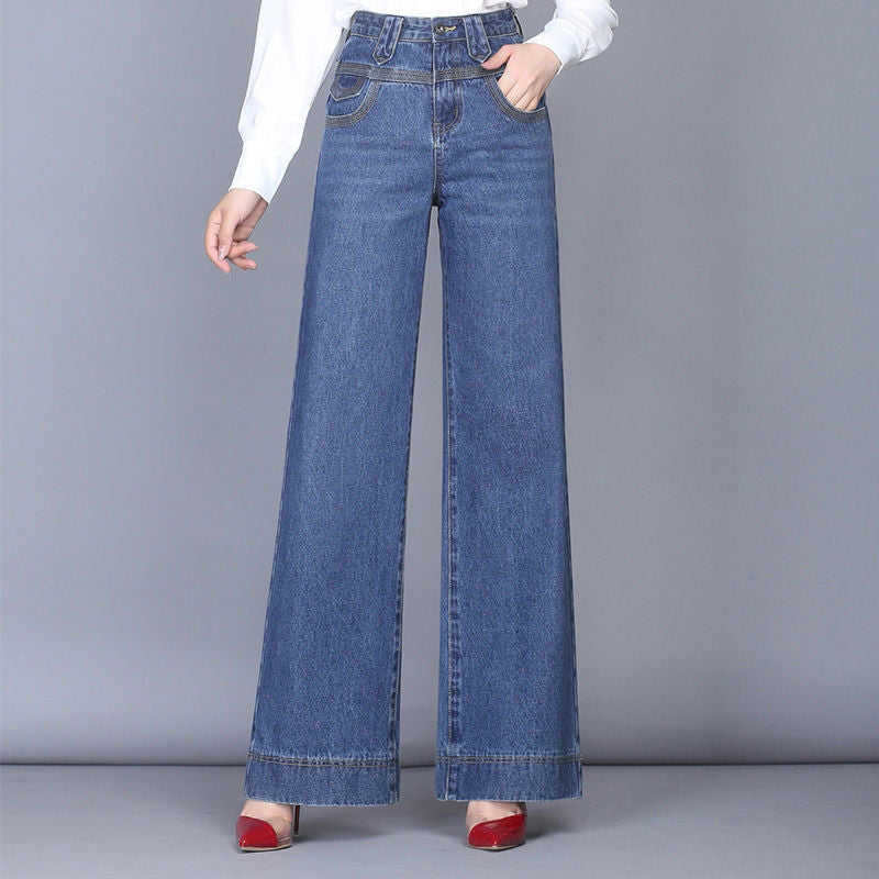 High-Waisted Relaxed Wide-Leg Jeans