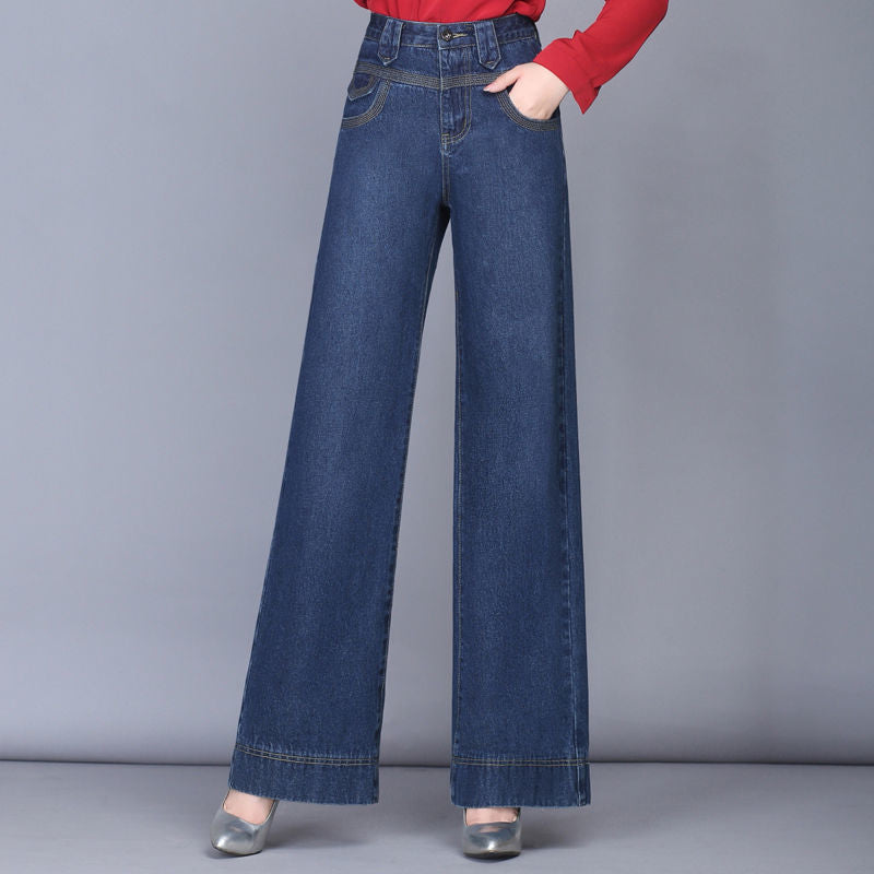 High-Waisted Relaxed Wide-Leg Jeans