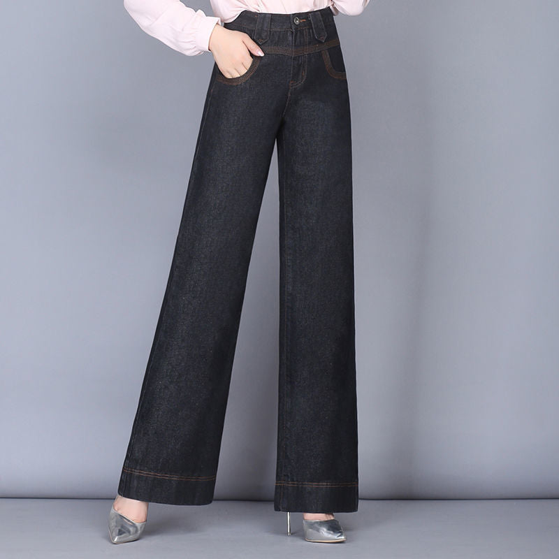 High-Waisted Relaxed Wide-Leg Jeans