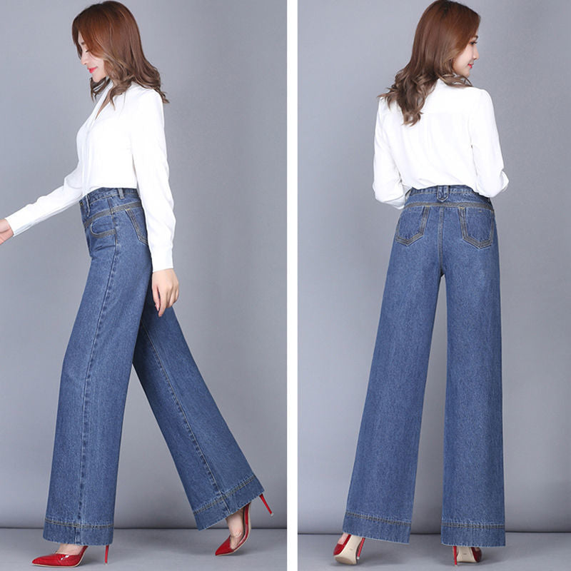 High-Waisted Relaxed Wide-Leg Jeans