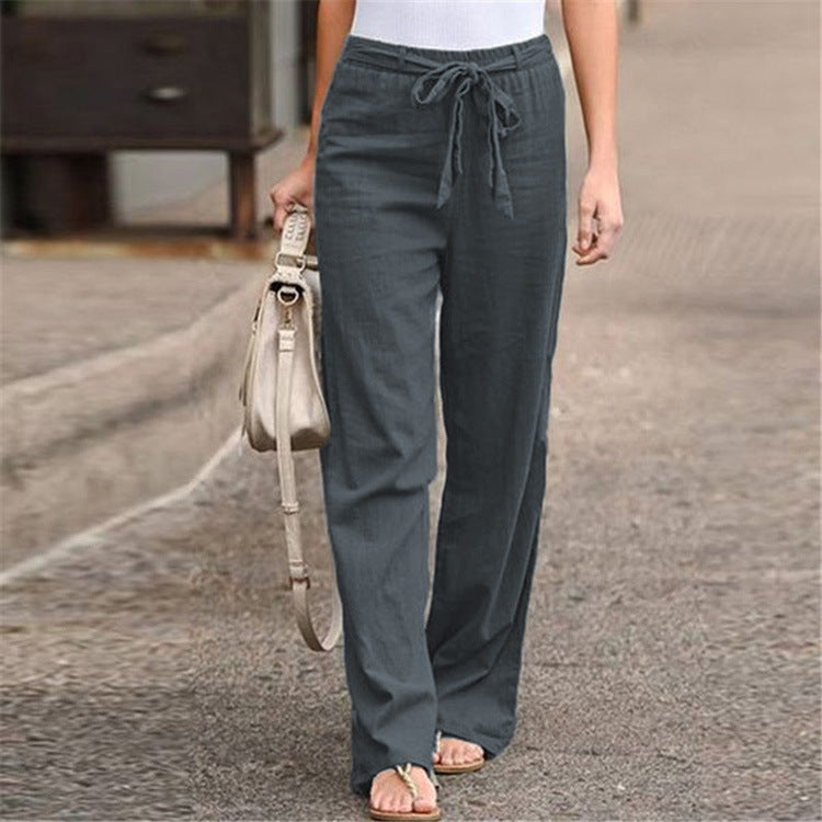 Drawstring Pull-On Trousers