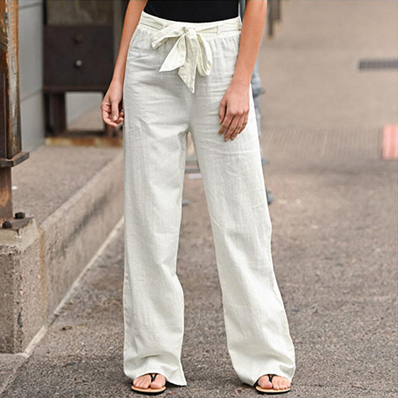 Drawstring Pull-On Trousers