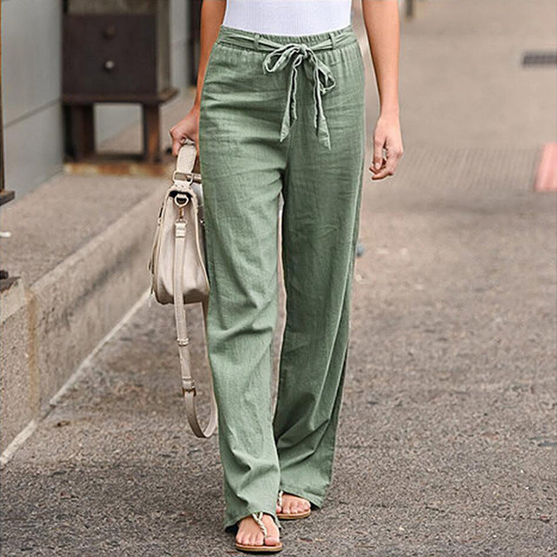 Drawstring Pull-On Trousers