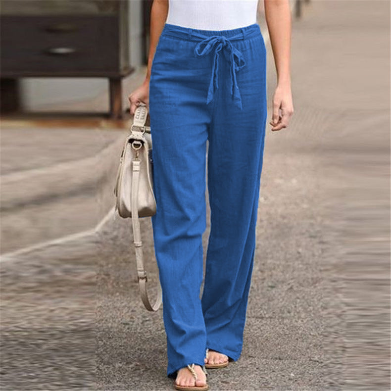 Drawstring Pull-On Trousers