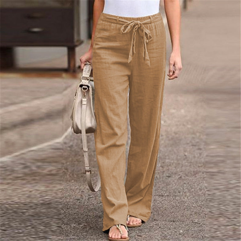 Drawstring Pull-On Trousers
