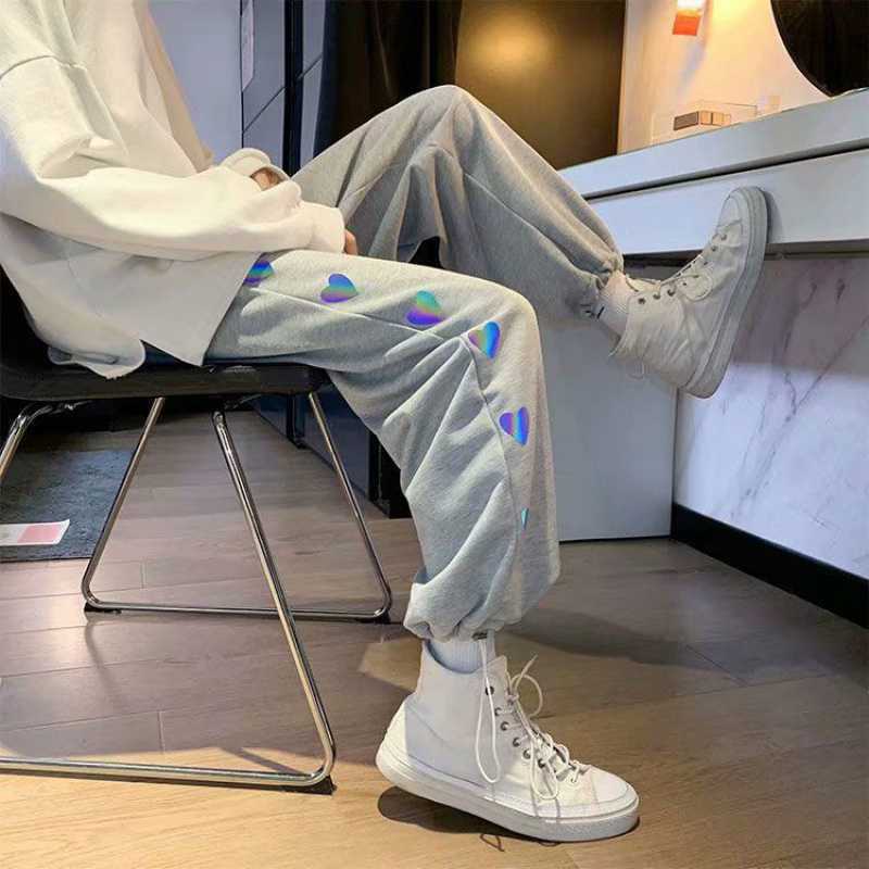 Heart-Detail Drawstring Joggers