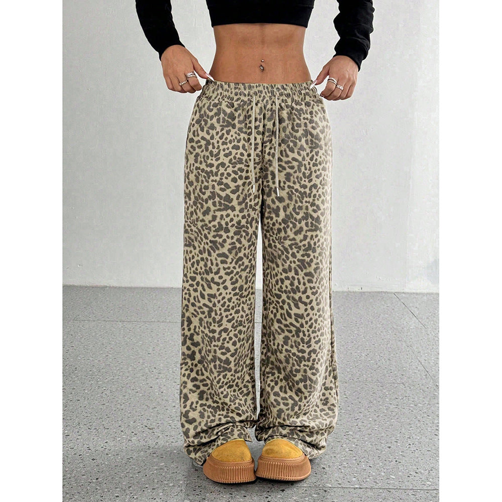 Printed Wide-Leg Pants
