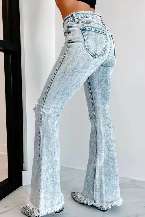 Ripped High-Waisted Jeans