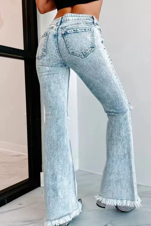 Ripped High-Waisted Jeans