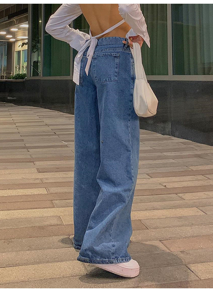 Low-Rise Straight-Leg Jeans