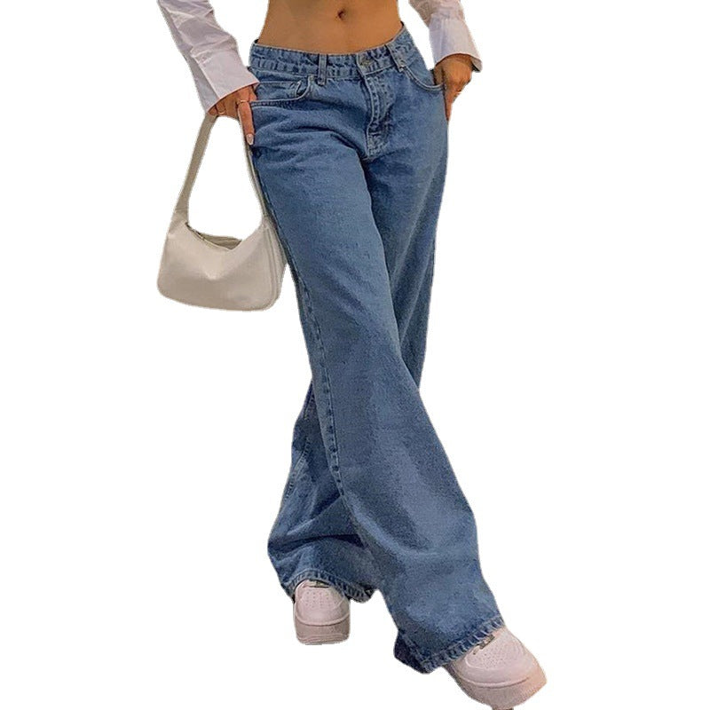 Low-Rise Straight-Leg Jeans