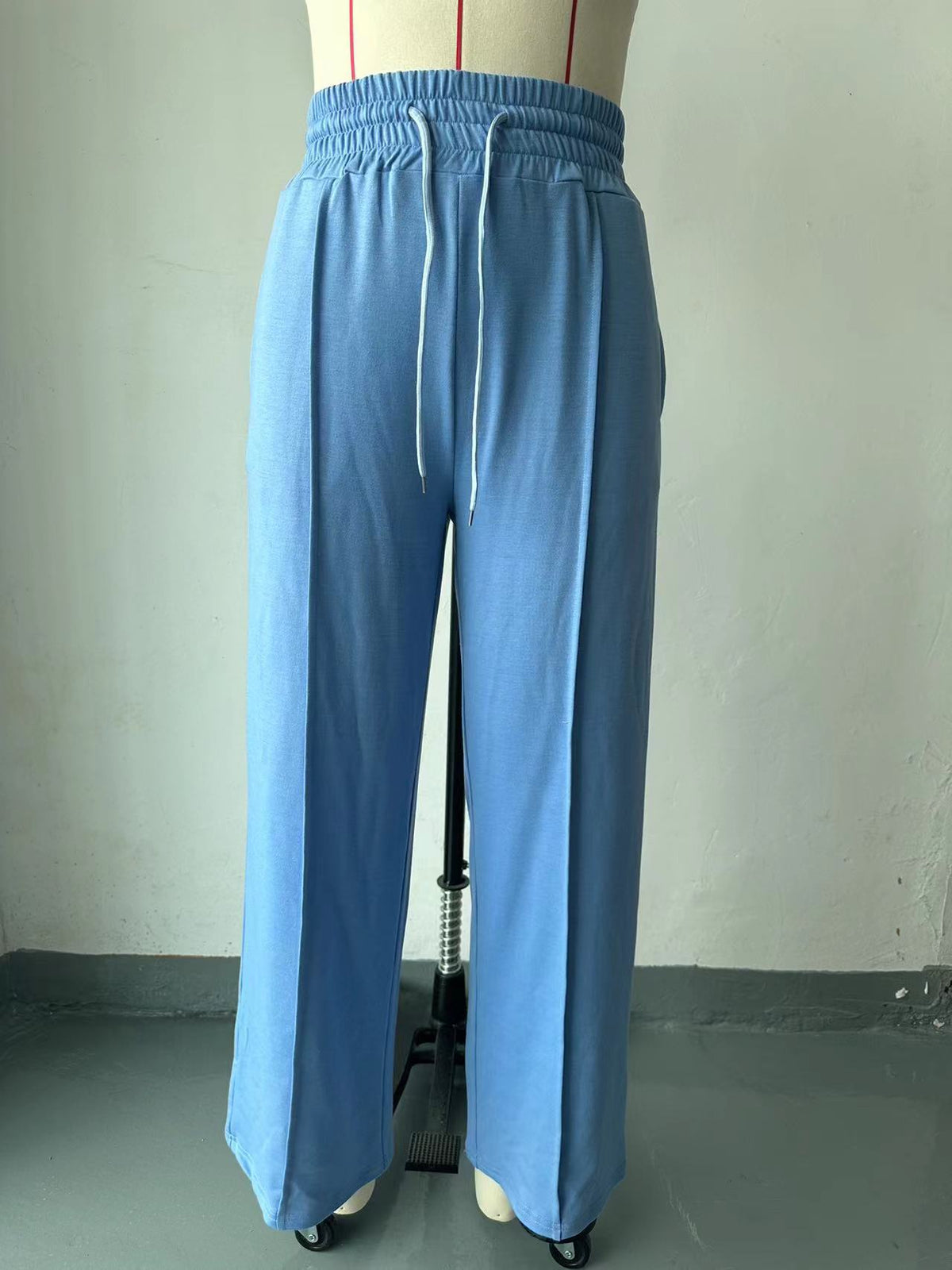 Drawstring Wide-Leg Pants