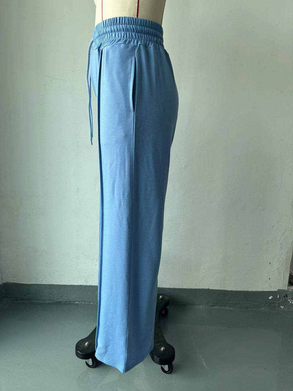Drawstring Wide-Leg Pants